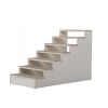 7-Tier Pet Stair, Portable Pet Ramp,  Natural