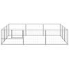 Dog Kennel Silver 96.9 ft² Steel