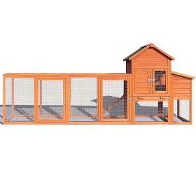 122"Large Wooden Chicken Coop,