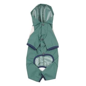 New Dog Clothes Summer Trendy Waterproof Raincoat (Option: Green-S)