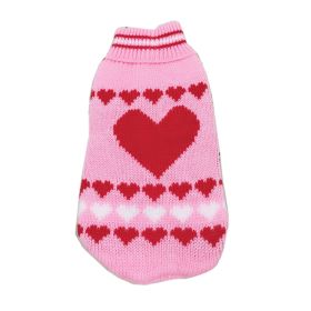 New Winter Fashion Pet Clothes (Option: Pink Love-6China)