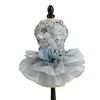 Dog Clothes Pet Wedding Dress (Option: Gray-XS)