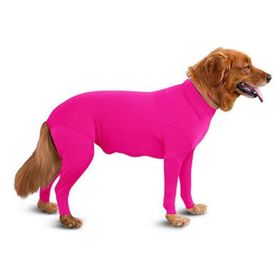 Pet Dog Jumpsuit Medium Large Dog Pajamas Anxiety (Option: Pink-S)