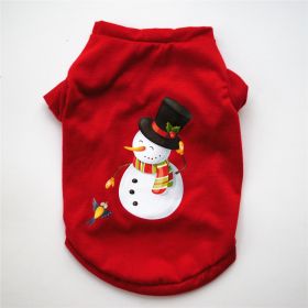 Fashion Dog Clothes Christmas Clothing (Option: Red Christmas Snowman-XS)