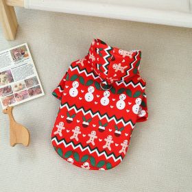 Dog Clothes Christmas Sweatshirt Clothes (Option: Red-XS)