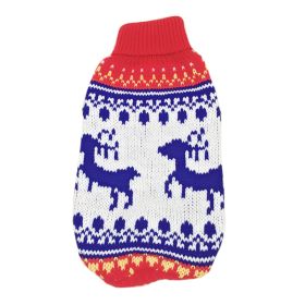 New Winter Fashion Pet Clothes (Option: White Navy Deer-6China)