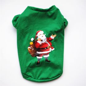 Fashion Dog Clothes Christmas Clothing (Option: Green Santa Claus-XS)