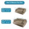 Arlee Sofa Couch Pet Dog Bed - Chew Resistant - Memory Foam - Large/Extra Large (choose your color)