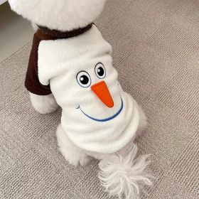 Christmas Funny Transformation Snowman Dog Hoodie (Option: Brown Snowman-L)