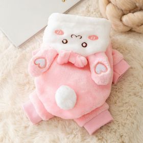 Thickened Warm Adorable Rabbit Halloween Funny (Option: Pink Rabbit-2XL)