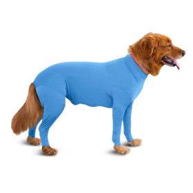 Pet Dog Jumpsuit Medium Large Dog Pajamas Anxiety (Option: SkyBlue-XXL)